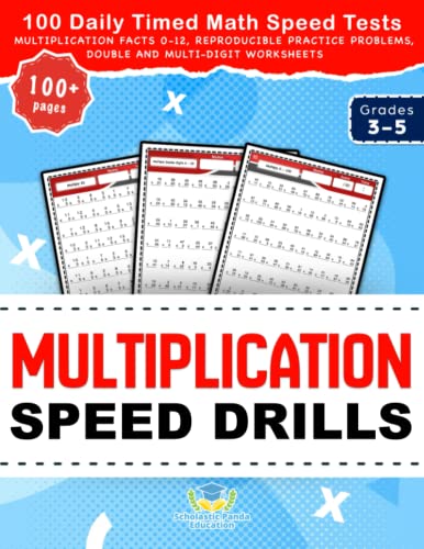 Multiplication Speed Drills cover