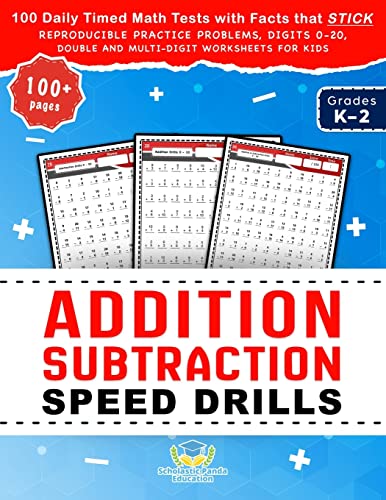 Addition Subtraction Speed Drills cover