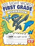 200 Sight Words First Grade Workbook Ages 67 135 Awesome Pages Of Reading Writing Activities With High Frequency Sight Words For 1st Grade Kids
