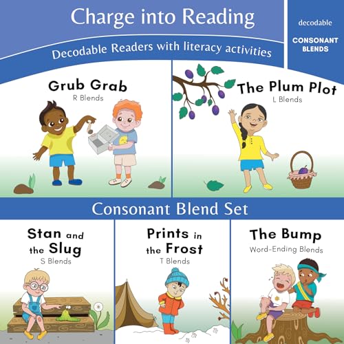 Cover of Charge into Reading Consonant Blends Decodable Reader Set