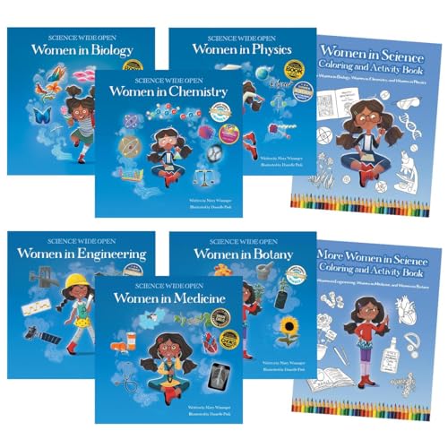 Cover of Women in STEM Paperback Book Set with Coloring and Activity Books