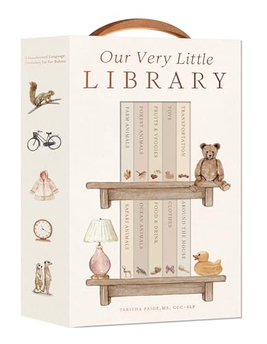 Our Very Little Library Board Book Set: A Foundational Language Vocabulary Board Book Set for Babies (Tabitha Paige Children's Book Series)