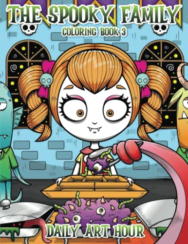 Cover of Spooky Family Coloring Book 3