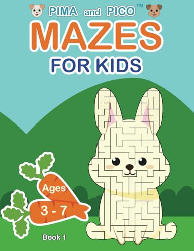 Cover of Pima and Pico Mazes for Kids Ages 3-7