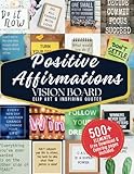 Positive Affirmations Vision Board Clip Art & Inspiring Quotes: 500+ Powerful Pictures, Quotes, Prompts, words, and Affirmations to Create Unique ... for Women and Men. (Empower Toolkit Series)