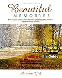 Beautiful Memories A Grayscale Adult Coloring Book Of Landscapes Flowers And Nostalgic Dreams Autumn Girl