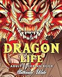 Adult Coloring Book Dragon Life Dragons And Dragon Masters In Fantasy Realms 35 Original Illustrations