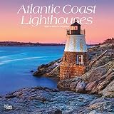 Atlantic Coast Lighthouses 2020 12 X 12 Inch Monthly Square Wall Calendar Usa United States Of America Scenic Nature Ocean Sea East English French And Spanish Edition