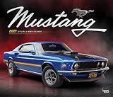 Mustang 2021 12 X 14 Inch Monthly Deluxe Wall Calendar With Foil Stamped Cover Ford Motor Muscle Car