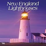 New England Lighthouses 2021 12 X 12 Inch Monthly Square Wall Calendar Usa United States Of America East Coast Scenic Nature