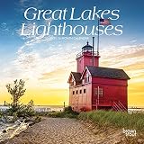 Great Lakes Lighthouses 2021 7 X 7 Inch Monthly Mini Wall Calendar Usa United States Of America Coast