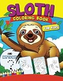Sloth Coloring Book For Kids With Dottodot Pictures Animal Coloring Book For Kids Ages 2448