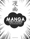 Manga Comic Notebook Create Your Own Manga Comics Variety Of Templates For Manga Comic Book Drawing White Mangaprofessional Binding