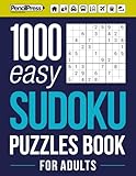 1000 Easy Sudoku Puzzles Book For Adults Puzzle Book For Adults Easy 1000 By