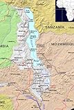 Modern Day Color Map Of Malawi In Africa Journal Take Notes Write Down Memories In This 150 Page Lined Journal