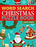 Christmas Word Search Puzzle Book Large Print Holiday Fun For Adults And Kids