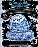 Antistress Livre De Coloriage Pour Adultes Sur Un Fond Noir Dincroyables Animaux