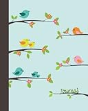 Journal Singing Birds 8x10 Lined Journal Writing Journal With Blank Lined Pages