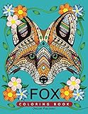 Fox Coloring Book For Adults Fun Beautiful And Stress Relieving Unique Design