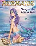 Mermaids Grayscale Coloring Book Coloring Books For Adults