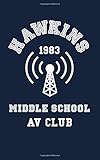 Hawkins Middle School Av Club Small Blank Notebook Unofficial Stranger Things Book