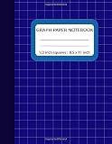 Graph Paper Notebook 12 Inch Squares Blank Quad Ruled 110 Square Grid Pages Large 85 X 11 Composition Books