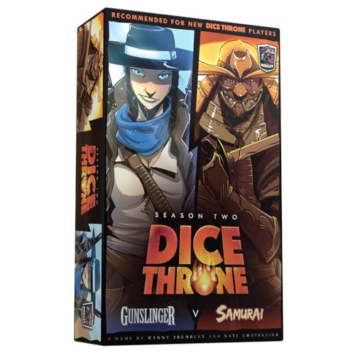Dice Throne - Two Hero Box - Gunslinger v Samurai - Fast Playing Collectible Tabletop Game