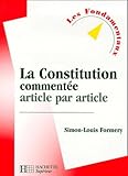 La Constitution Comment%C3%A9e Article Par Article