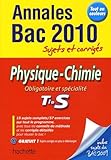 Physiquechimie Tle S Sujets Et Corrigs