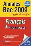Franais 1es Stgstistlst2s Sujets Et Corrigs