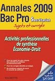 Activits Professionnelles De Synthse Economiedroit Bac Pro Secrtariat Sujets Et Corrigs