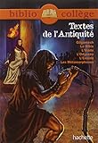 Bibliocoll%C3%A8ge   Textes De L'antiquit%C3%A9