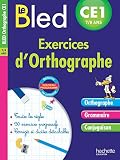 Cahier Bled Exercices Dorthographe Ce1