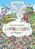 Où sont cachés le lapin et les oeufs de Pâques?