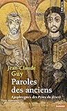 Paroles Des Anciens Apophtegmes Des Pres Du Dsert