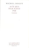 A ce qui n'en finit pas