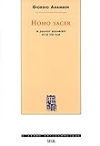 Homo Sacer. Le Pouvoir Souverain Et La Vie Nue