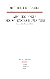 Arch&eacute;ologie des sciences humaines: Cours. S&atilde;o Paulo (1965)