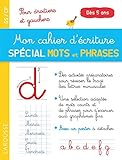 Mon Cahier D'%C3%A9criture Sp%C3%A9cial Premiers Mots Et Phrases