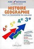 Histoire Geographie Tout Le Programme Du Collge Vendu Avec Le Cahier Dexercices