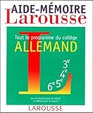 Aide M%C3%A9moire Allemand, Tout Le Programme Du Coll%C3%A8ge