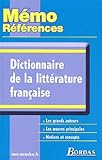 Memo Refer Dictde La Litt Francaise Ancienne Edition
