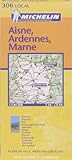 Carte Routire Aisne Ardennes Marne N 11306