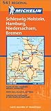 Carte Routire Schleswigholstein Hamburg Niedersachsen Bremen N 11541 En Allemand
