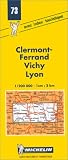 Carte Routire Clermontferrand Vichy Lyon 73 1200000
