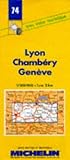Carte Routire Lyon Chambry Genve 74 1200000