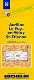 Carte Routire Aurillac Le Puy Stetienne 76 1200000