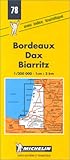 Michelin Bordeauxdaxbiarritz France Map No 78 Michelin Maps Atlases