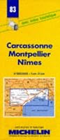 Carte routière : Carcassonne - Montpellier - Nîmes, 83, 1/200000