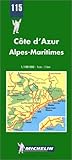 Carte Routire Cte Dazur Alpes Maritimes N 115